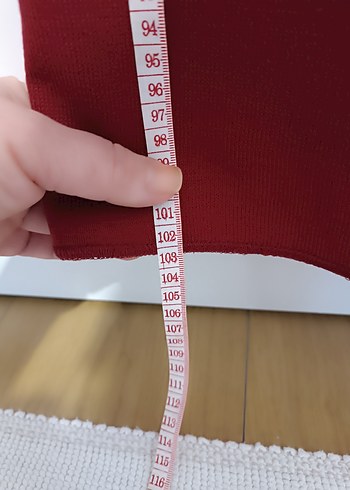 Bordo Salaş Bol Paça Kadın Pantolon - Görsel 6