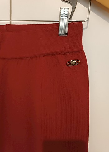 Bordo Salaş Bol Paça Kadın Pantolon - Görsel 4