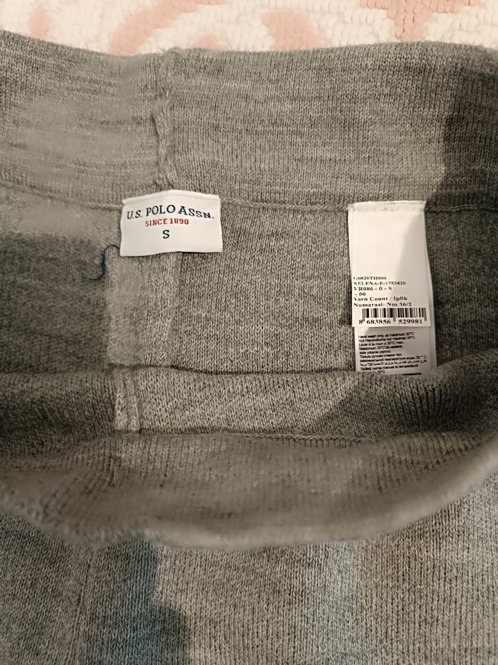 Gri Örgü Kadın Yün Pantolon - Görsel 5