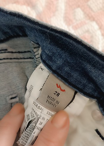 Gri Mavi Kadın Denim Pantolon - Görsel 6