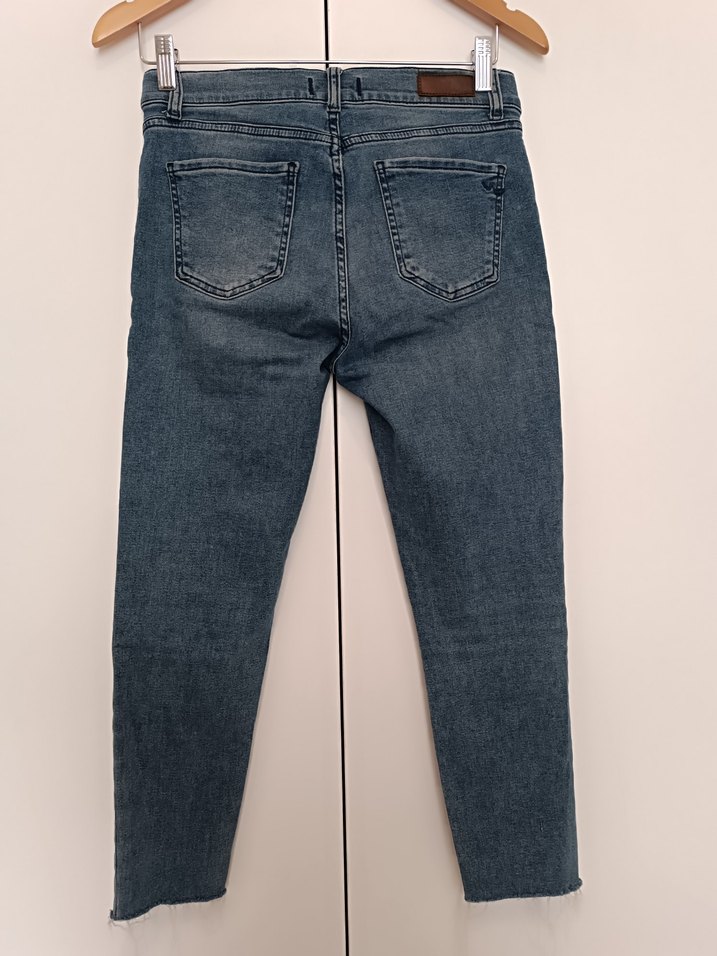 Gri Mavi Kadın Denim Pantolon - Görsel 2