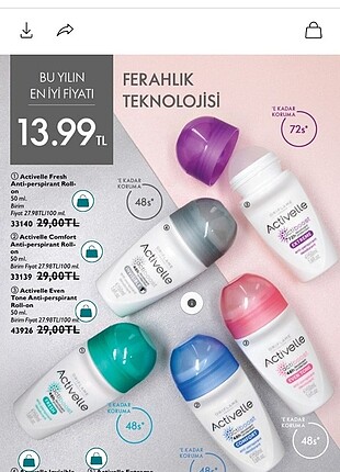 Activella fresh roll on deodorant