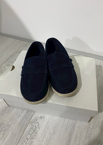 Koyu Mavi Erkek Çocuk Süet Ayakkabı - Görsel 2