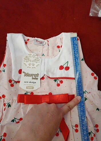 9-12 Ay Beden çeşitli Renk Kız bebek elbise. 