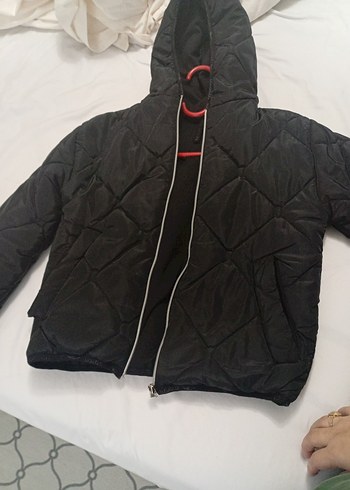 Siyah Fermuarlı Kadın Günlük Mont - Görsel 3