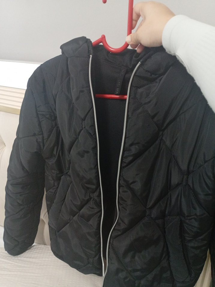 Siyah Fermuarlı Kadın Günlük Mont - Görsel 2