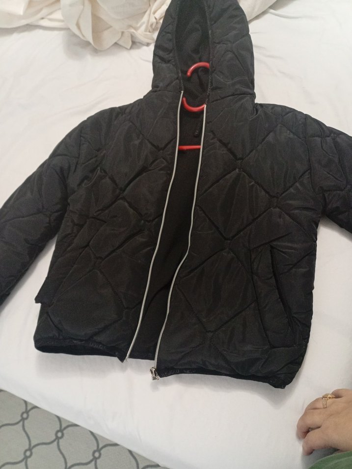 Siyah Fermuarlı Kadın Günlük Mont - Görsel 3