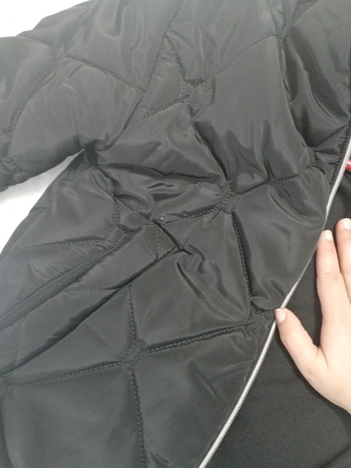 Siyah Fermuarlı Kadın Günlük Mont - Görsel 5