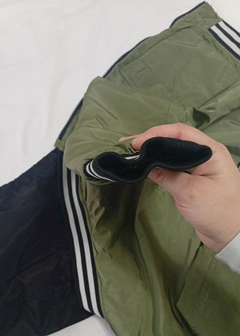 Kapüşonlu Haki Erkek Çocuk Mont - Görsel 8