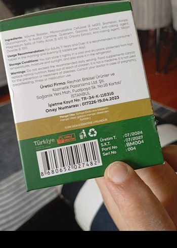 Bromelain, Kuersetin, L-Karnitin ve Glukomannan Takviyesi - Görsel 2