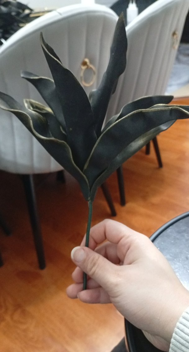 siyah Gold Dekoratif Yapay Bitki - Görsel 3