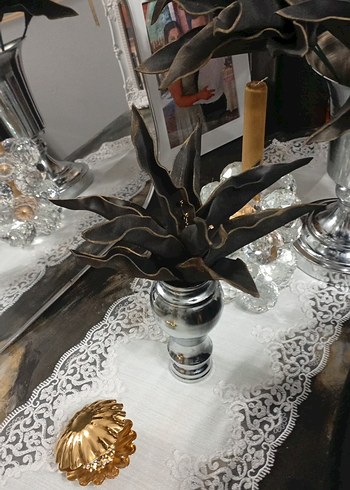 Siyah lateks çiçek 2 adet fiyatı vazolar ayri - Görsel 2