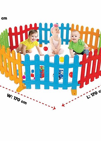 Pilsan Handy Çit Pastel Renkli Oyun Parkı - Görsel 3