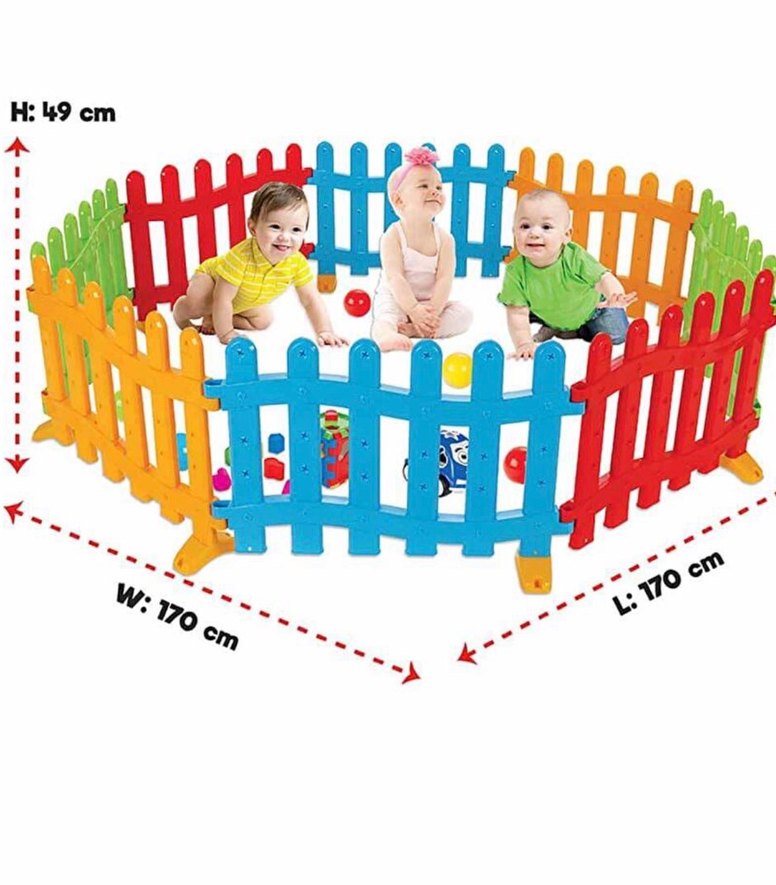 Pilsan Handy Çit Pastel Renkli Oyun Parkı - Görsel 3