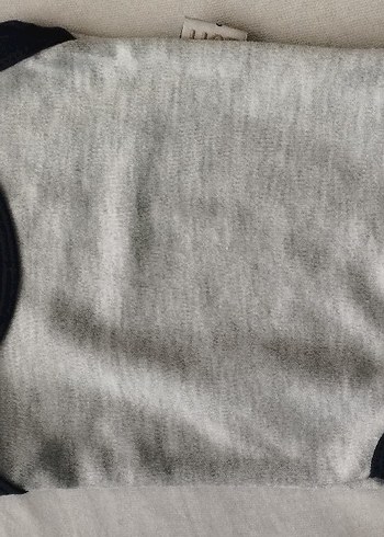 Gri Kolsuz Bebek Body Balıkçı Yaka Pamuk - Görsel 2