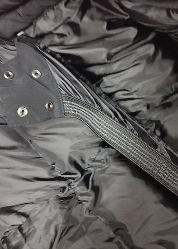 Siyah Kadın Kürklü Midi Parka - Görsel 10