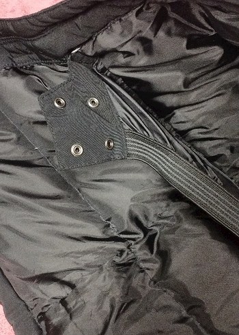 Siyah Kadın Kürklü Midi Parka - Görsel 9