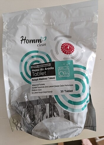 Homm bitkisel bulaşık makinesi tableti 