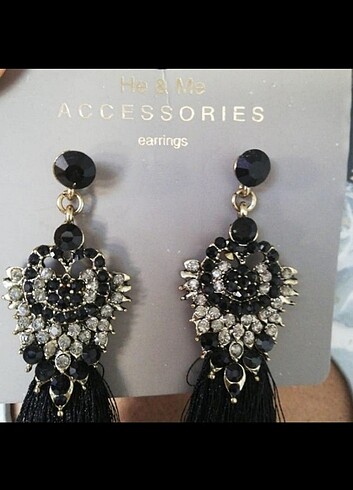 Accessorize Siyah küpe