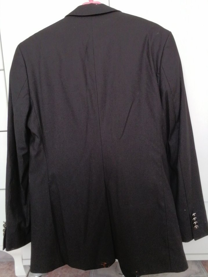 Massimo Franco Siyah Düğmeli Erkek Takım Elbise - Görsel 3