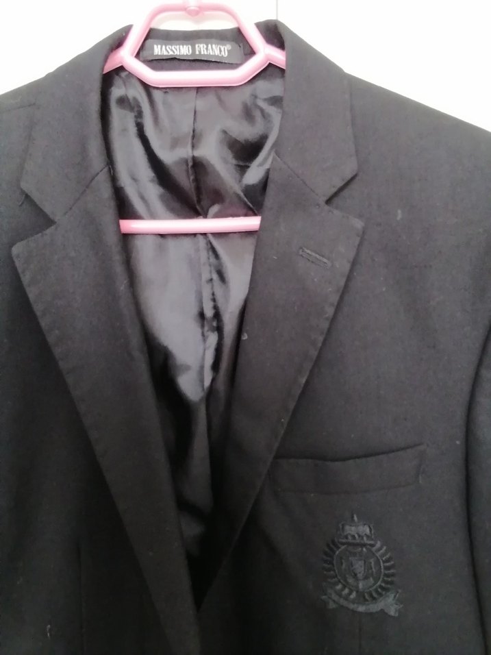 Massimo Franco Siyah Düğmeli Erkek Takım Elbise - Görsel 2