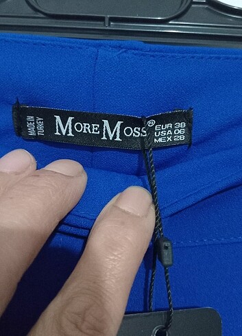 m Beden mavi Renk More moss ispanyol paça pantolon