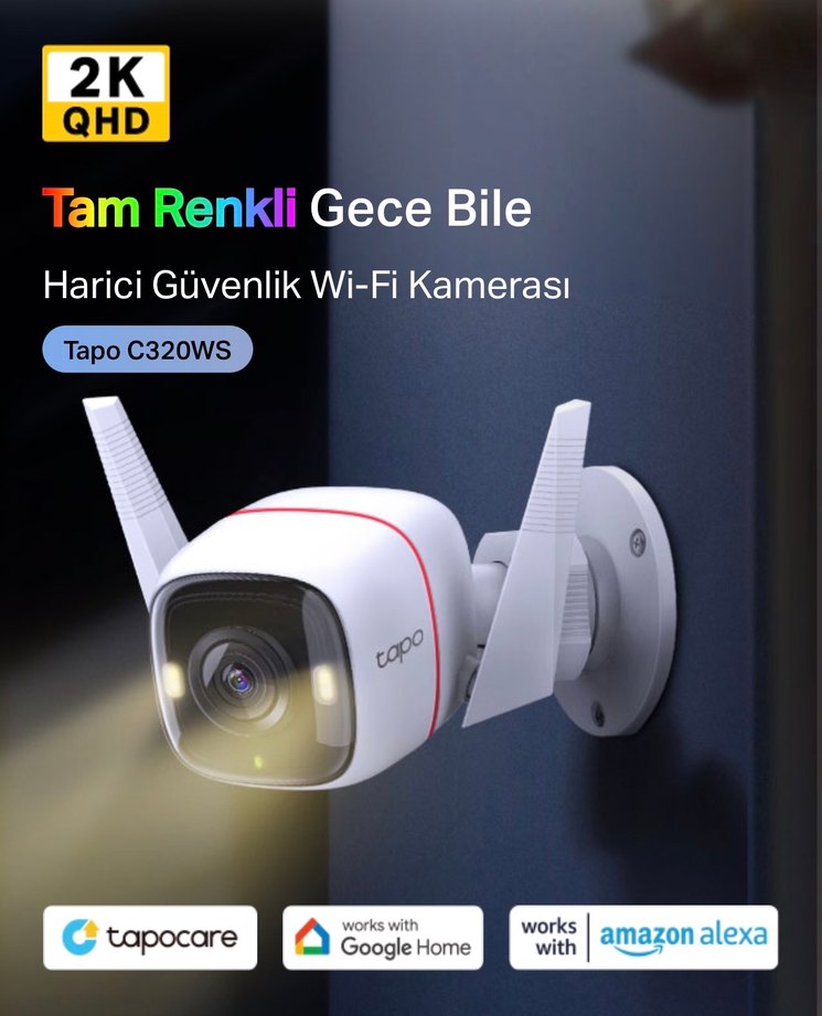 Tapo C320WS OUTDOOR Beyaz Güvenlik Kamerası - Görsel 5