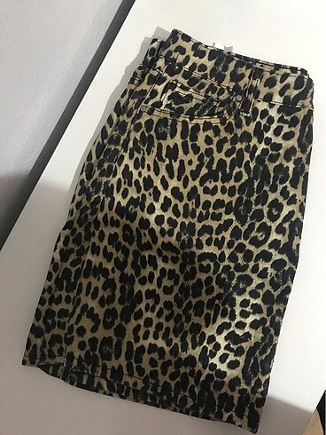 42 Beden Leopar kot etek