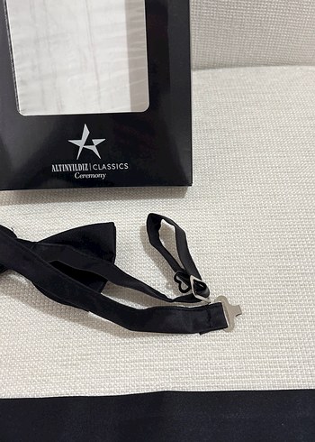 Klasik Siyah Erkek Papyon ve Kuşak Seti - Görsel 3