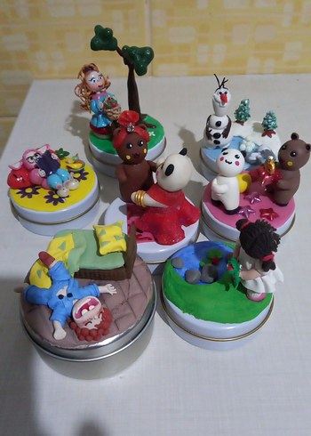 Renkli Karakter Figürlü Dekoratif Obje mum - Görsel 4