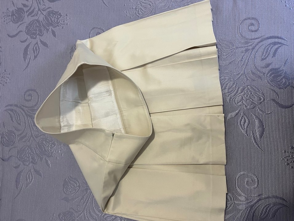 Bej Pilili Midi Kadın Etek - Görsel 2