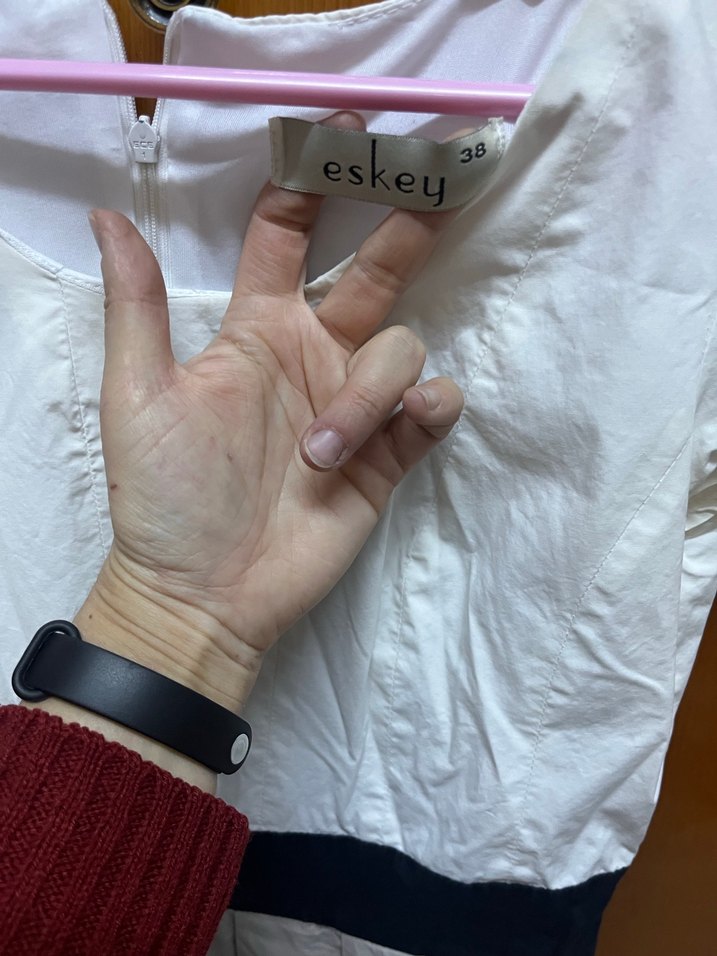 Kemer Detaylı Beyaz Midi Kadın Elbise - Görsel 3