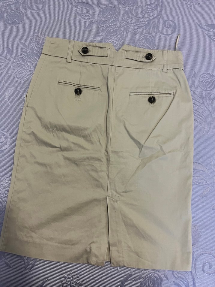 Bej Midi Kemerli Etek - Görsel 2