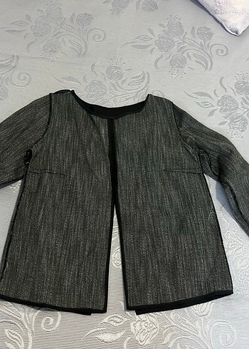 Yırtmaçlı Siyah Uzun Kollu Kadın Bluz - Görsel 2