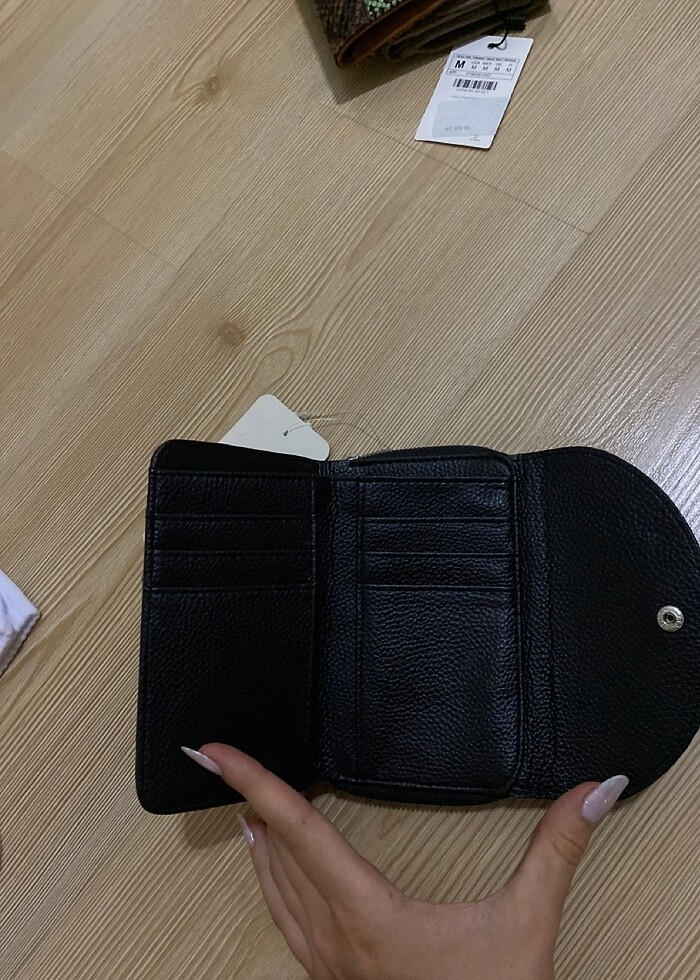 Siyah deri cüzdan - Görsel 2