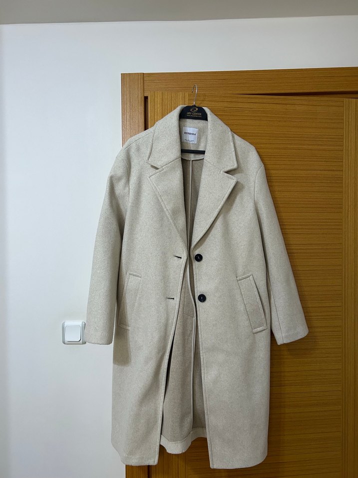 Bershka bej kaban - Görsel 2