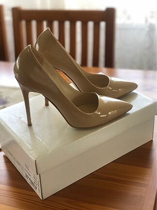 Bej stiletto 37 numara
