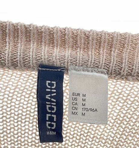 m Beden ten rengi Renk H&M kazak triko