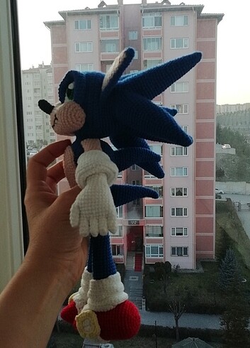 Diğer Sonic amigurumi karakter oyuncak