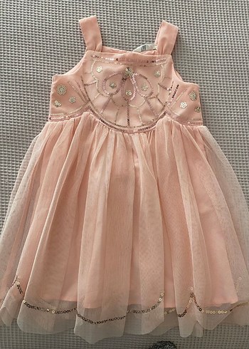 4 Yaş Beden H&M Pullu Tül Abiye Elbise ve Bolero