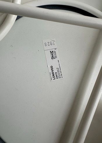 Beyaz Metal Yüksek Sehpa-Ikea - Görsel 2