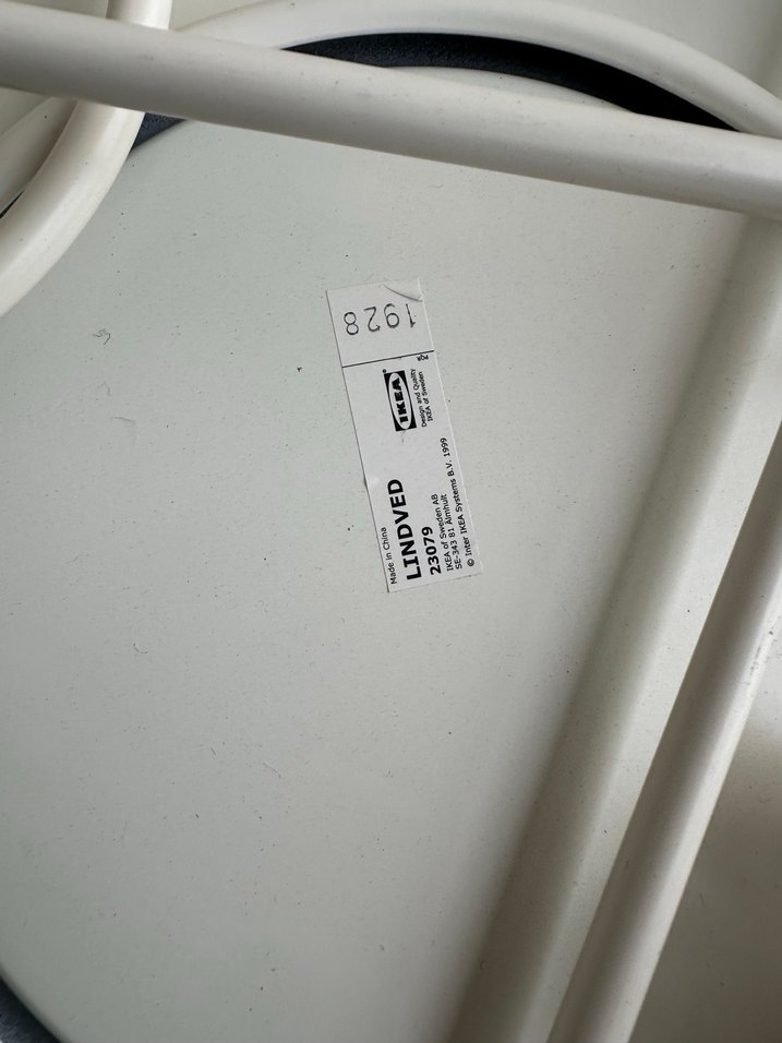 Beyaz Metal Yüksek Sehpa-Ikea - Görsel 2