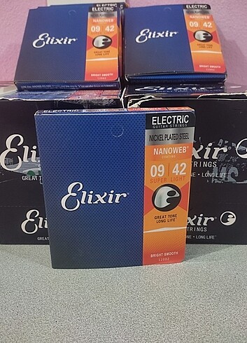  Beden Renk Elixir orijinal elektro gitar teli 