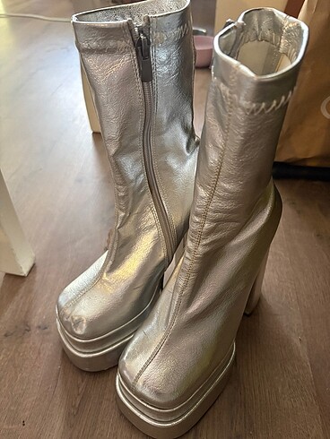 Bershka y2k gümüş not çizme