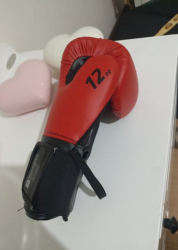 Erkek Deri Kemerli Kırmızı Boks Eldiveni - Görsel 4