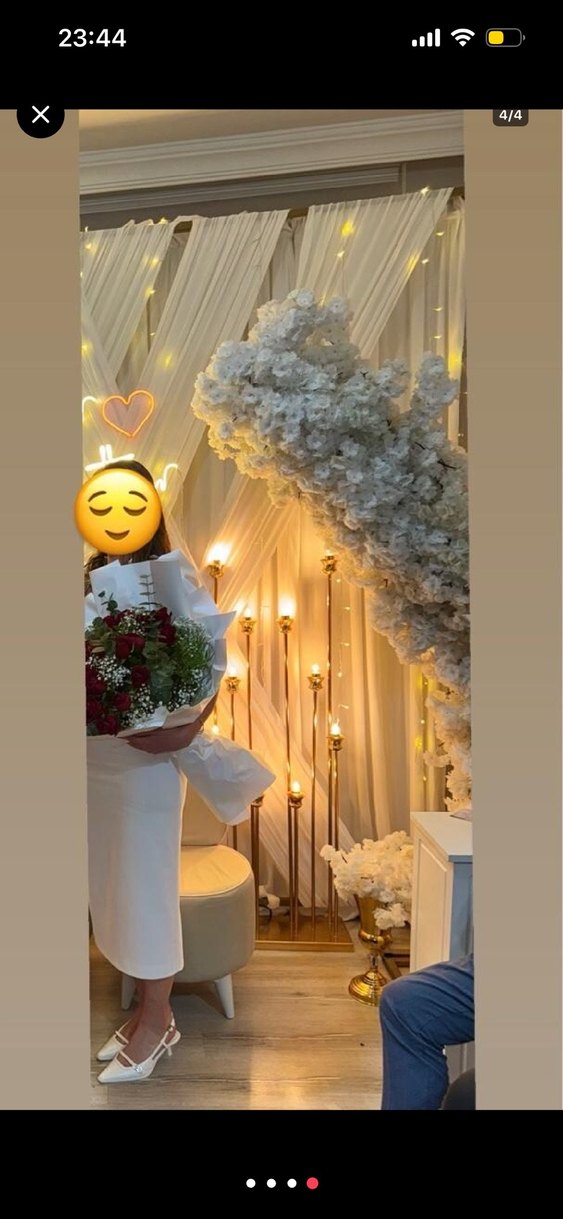 Beyaz Nişan Elbisesi abiye - Görsel 4