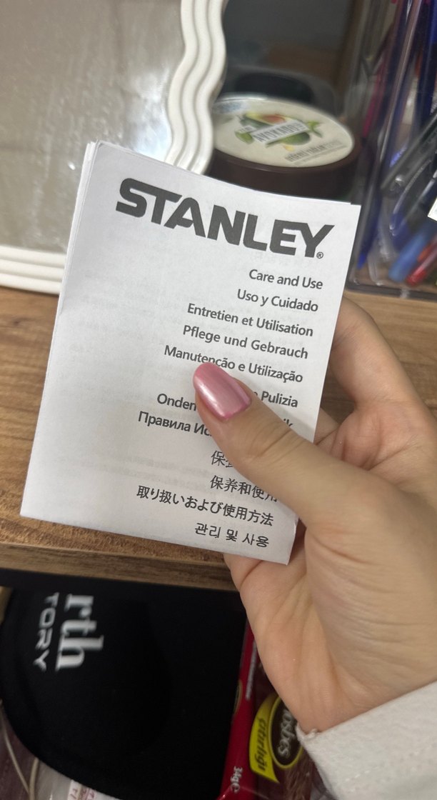 Stanley Pastel Pembe Kulplu Termos - Görsel 2