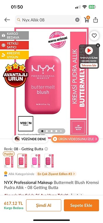 nyx allık