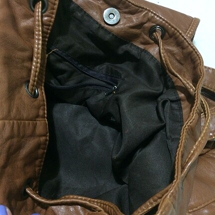  Beden kahverengi Renk Gerçek deri sırt çantası