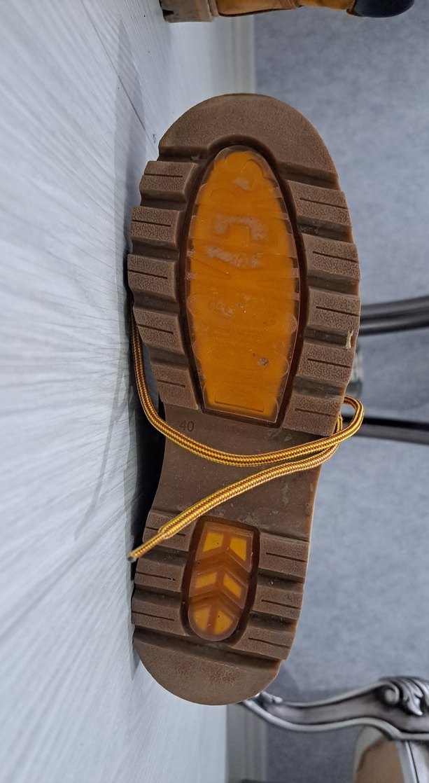 Bej Süet Bağcıklı Erkek Dolgu Topuk Bot - Görsel 3